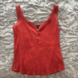 Jones New York Vibrant Coral Tank Top